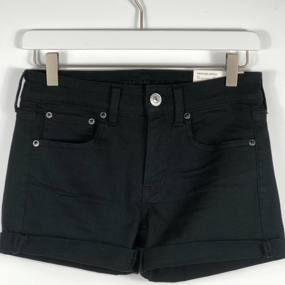 American Eagle Outfitters Pants - American Eagle black denim shorts, NWT, size 2